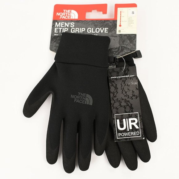 THE NORTH FACE Mens Black ETIP Gloves SMALL NWT - Picture 1 of 2